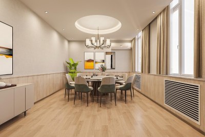 现代餐厅包厢3D模型下载